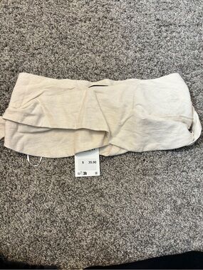 Zara Cream Wrap Halter Top